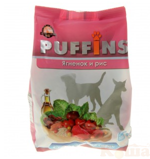 картинка Сухой корм д/собак Puffins  "Ягненок и рис" 500 гр. от магазина Коша