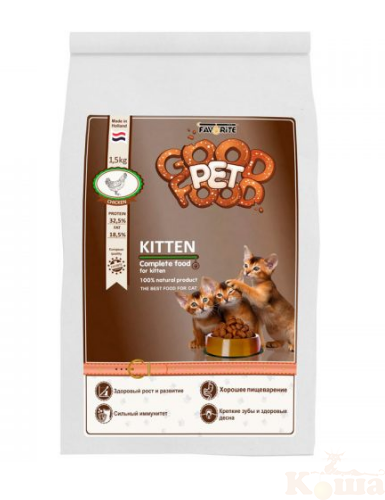 картинка Good Pet Food Kitten сухой корм д/КОТЯТ 10 кг от магазина Коша