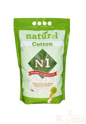 картинка Наполнитель № 1 NATUReL "Cotton" Впитывающий 7 л от магазина Коша