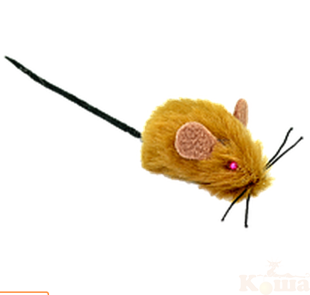 картинка Игрушка мышь меховая 4,5 см (10шт) Зооник от магазина Коша