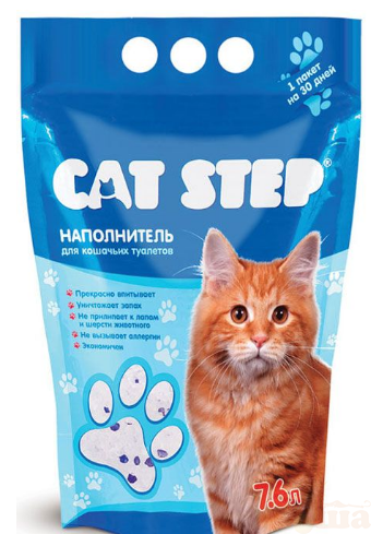 картинка Cat Step Силикагель 15,2л наполнитель для кошачьих туалетов от магазина Коша