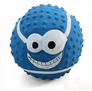 картинка Игрушка для собак из латекса "Веселый мяч", d70мм, Triol от магазина Коша