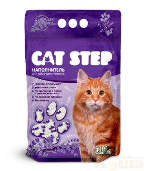 картинка Наполнитель Cat Step Cиликагель"Лаванда" 3,8 л от магазина Коша