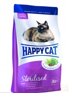 картинка Эдалт Стерилизат "Хэппи Кэт" (Для контроля аппетита. Рек. для кастр. котов и стер. кошек 1,8кг от магазина Коша