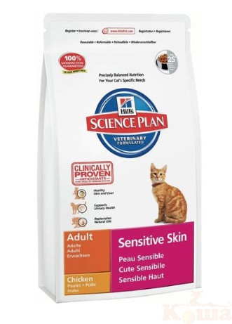 картинка Хиллс д/кошек с чувств.кожей 400г(уп-6шт) Sensitive Skin 5286 от магазина Коша
