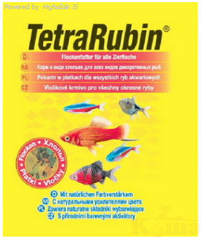картинка Корм для рыб TetraRubin хлопья для окраса 12 гр. от магазина Коша