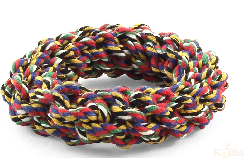 картинка Игрушка для собак, верёвка, "Кольцо", d120мм от магазина Коша
