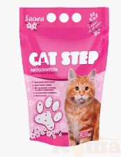 картинка Cat Step Cиликагель 3,8л "Сакура" наполнитель для кошачьих туалетов от магазина Коша
