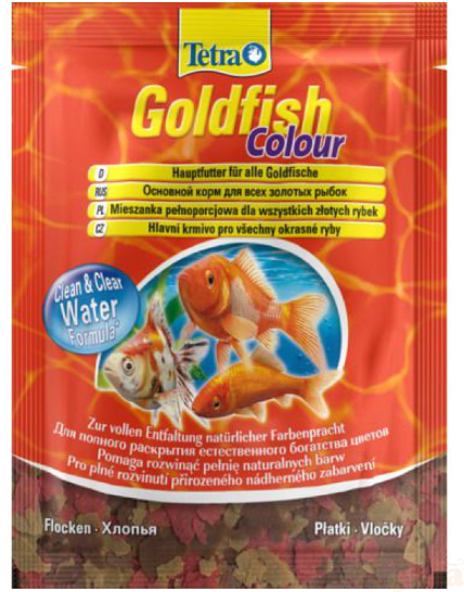 картинка Корм для рыб Tetra Goldfish Colour хлопья  пакет 12г от магазина Коша