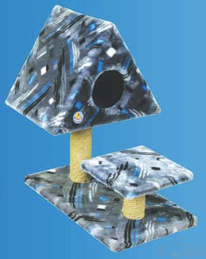 картинка Дом д/кош., цв.мех, треугольный Зооник(530х800х780) от магазина Коша