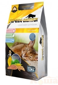 картинка Сухой корм для кошек премиум  класса " Ночной охотник " Цыпленок 10 кг от магазина Коша