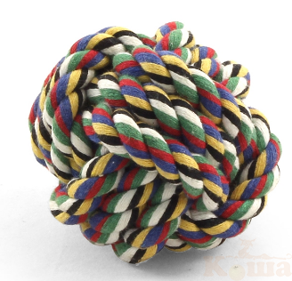 картинка Игрушка для собак, верёвка, "Мяч", 50мм от магазина Коша