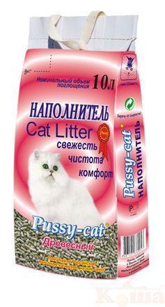 картинка Pussy-cat 10л "Древесный" от магазина Коша